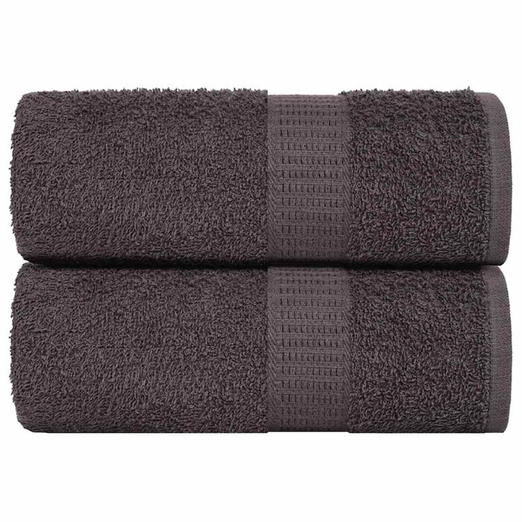 Vidaxl Waschlappen 2 ST 15x21 cm 360 g m² 100% Baumwoll -Anthrazitfarbe