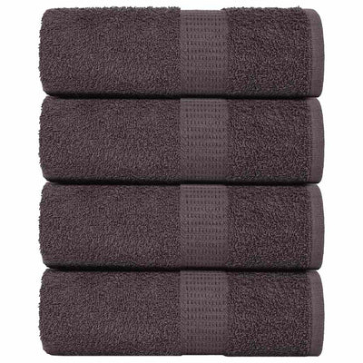 Vidaxl Waschlappen 4 ST 15x21 cm 360 g m² 100% Baumwoll -Anthrazitfarbe