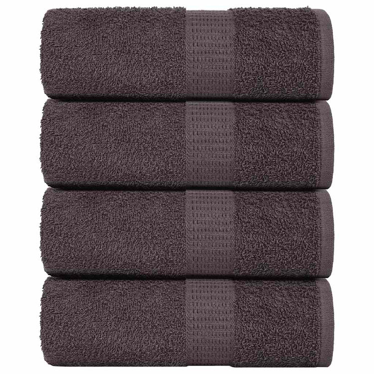 Vidaxl Waschlappen 4 ST 15x21 cm 360 g m² 100% Baumwoll -Anthrazitfarbe