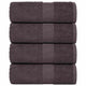 Vidaxl Waschlappen 4 ST 15x21 cm 360 g m² 100% Baumwoll -Anthrazitfarbe
