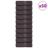 Vidaxl Waschlappen 50 ST 15x21 cm 360 g m² 100% Baumwoll -Anthrazitfarbe