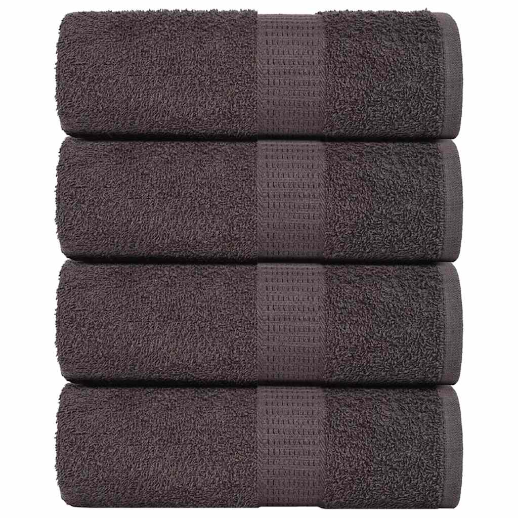 Vidaxl -Seifenwischtücher 4 ST 30 x 30 cm 360 g m² 100% Baumwoll -Anthrazitfarbe