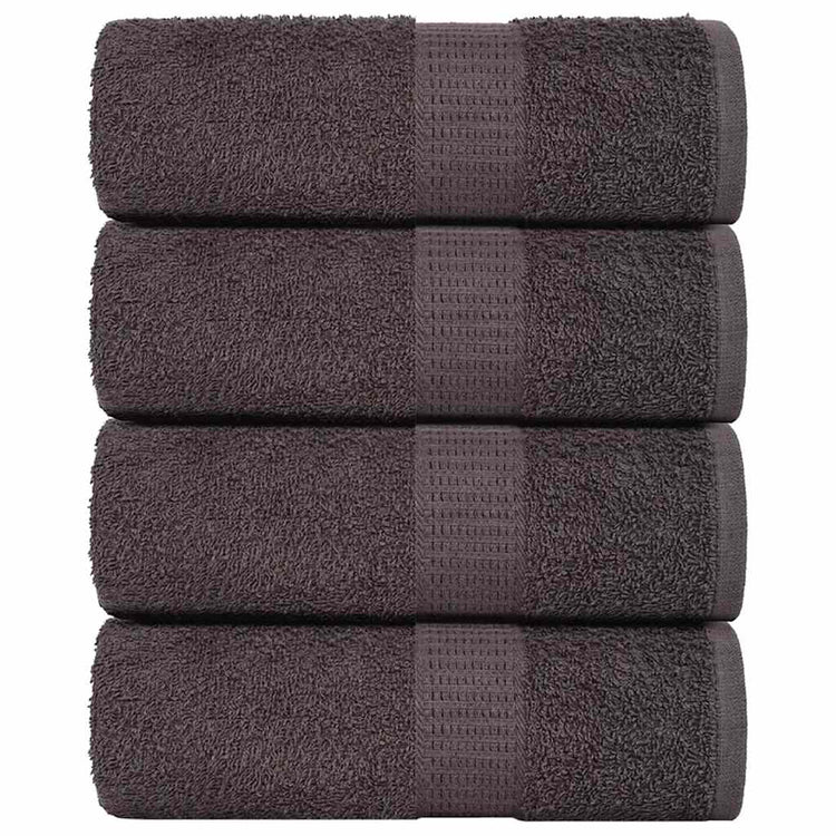 Vidaxl -Seifenwischtücher 4 ST 30 x 30 cm 360 g m² 100% Baumwoll -Anthrazitfarbe