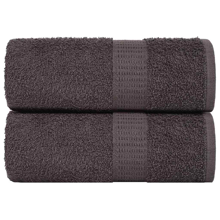 VIDAXL GAST WIPES 2 PCS 30 x 50 cm 360 g m² 100% Baumwoll -Anthrazitfarbe