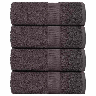 VIDAXL GAST WIPES 4 ST 30x50 cm 360 g m² 100% Baumwoll -Anthrazit -gelöscht