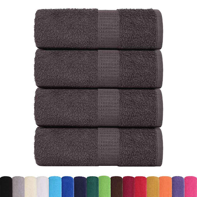 VIDAXL GAST WIPES 4 ST 30x50 cm 360 g m² 100% Baumwoll -Anthrazit -gelöscht