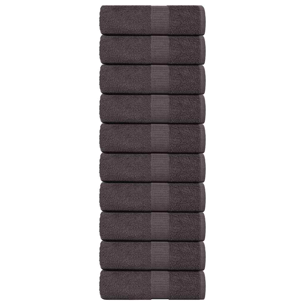 VIDAXL GAST WIPES 10st 30 x 50 cm 360 g m² 100% Baumwoll -Anthrazit -gelöscht