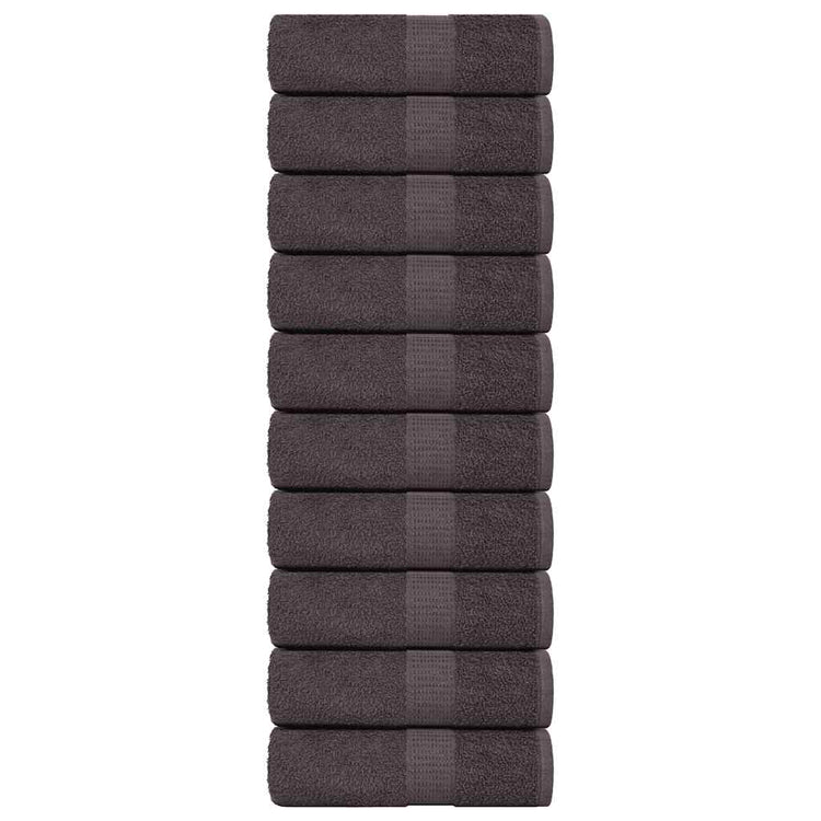 VIDAXL GAST WIPES 10st 30 x 50 cm 360 g m² 100% Baumwoll -Anthrazit -gelöscht