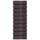 VIDAXL GAST WIPES 10st 30 x 50 cm 360 g m² 100% Baumwoll -Anthrazit -gelöscht