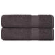 VIDAXL -Handtücher 2 ST 50x100 cm 360 g m² 100% Baumwoll -Anthrazitfarbe