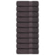 VIDAXL -Handtücher 10st 50 x 100 cm 360 g m² 100% Baumwoll -Anthrazitfarbe