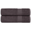 VIDAXL Duschtücher 2 ST 70x140 cm 360 g m² 100% Baumwoll -Anthrazit