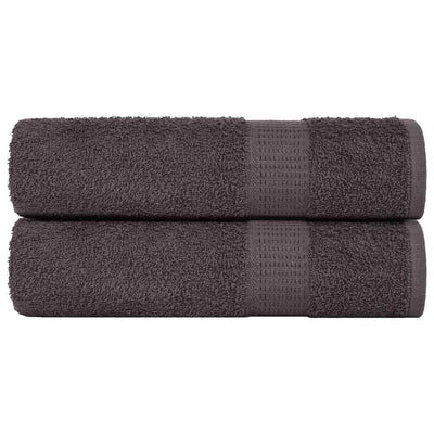 VIDAXL Duschtücher 2 ST 70x140 cm 360 g m² 100% Baumwoll -Anthrazit