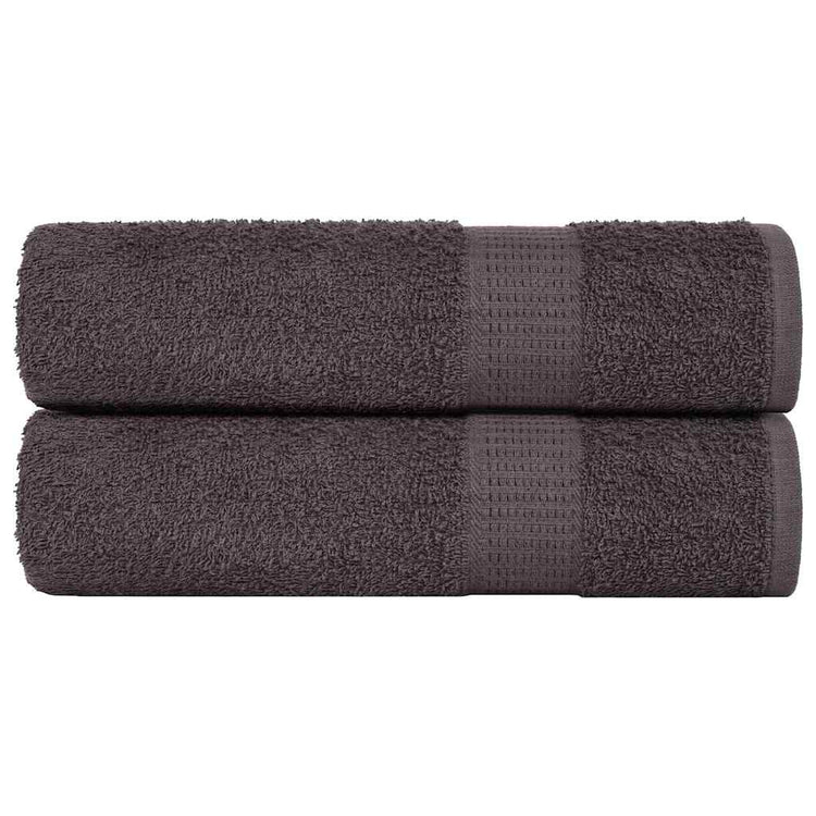 VIDAXL Duschtücher 2 ST 70x140 cm 360 g m² 100% Baumwoll -Anthrazit