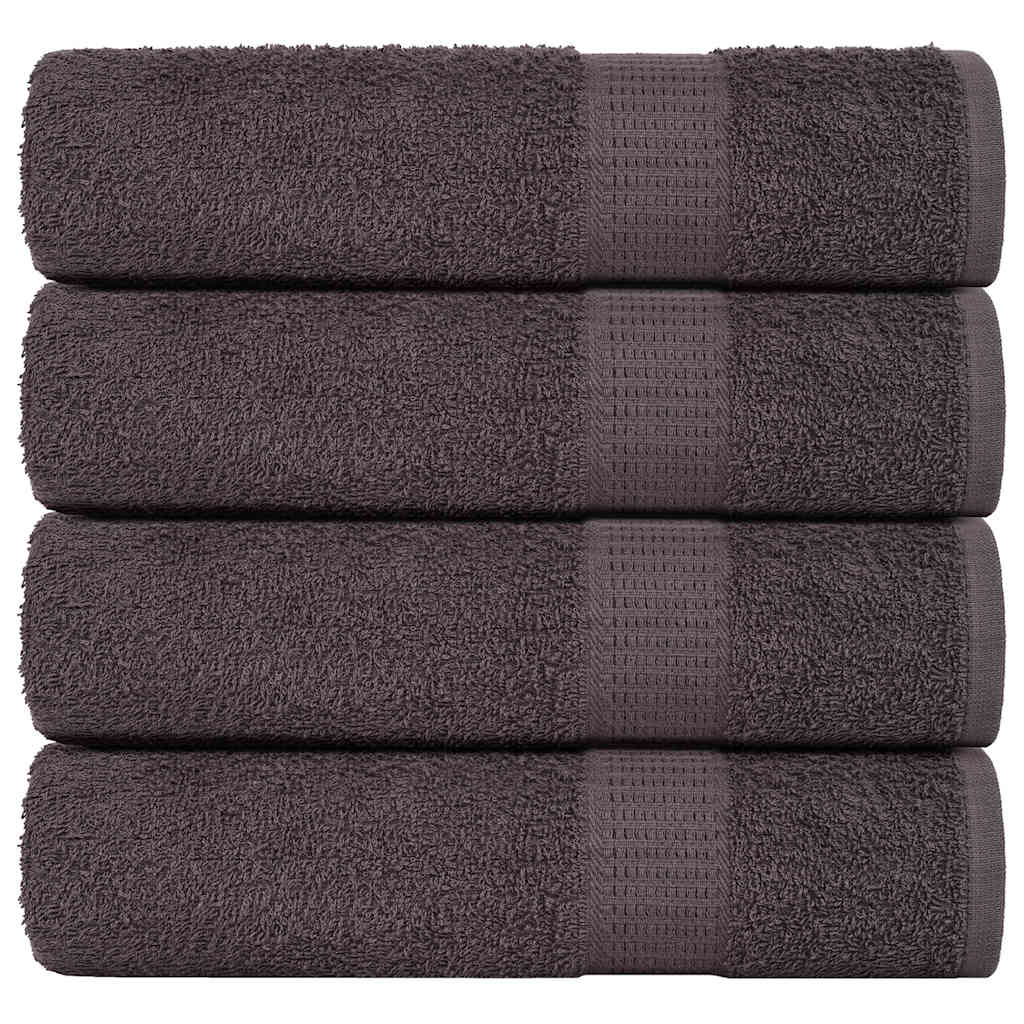 VIDAXL Duschtücher 4 ST 70x140 cm 360 g m² 100% Baumwoll -Anthrazit