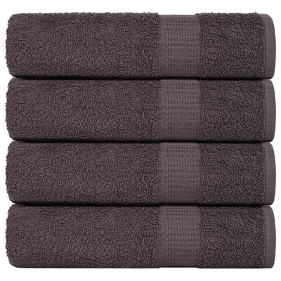 VIDAXL Duschtücher 4 ST 70x140 cm 360 g m² 100% Baumwoll -Anthrazit