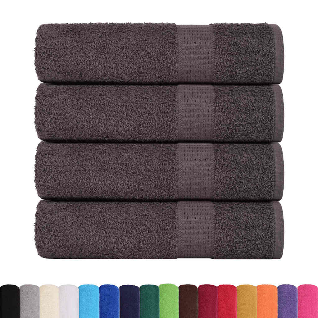 VIDAXL Duschtücher 4 ST 70x140 cm 360 g m² 100% Baumwoll -Anthrazit
