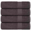 Vidaxl Badetücher 4 ST 100x150 cm 360 g m² 100% Baumwoll -Anthrazit