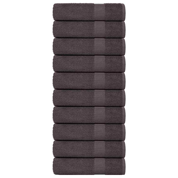 Vidaxl Badetücher 10 Stk 100x150 cm 360 g m² 100% Baumwoll -Anthrazit