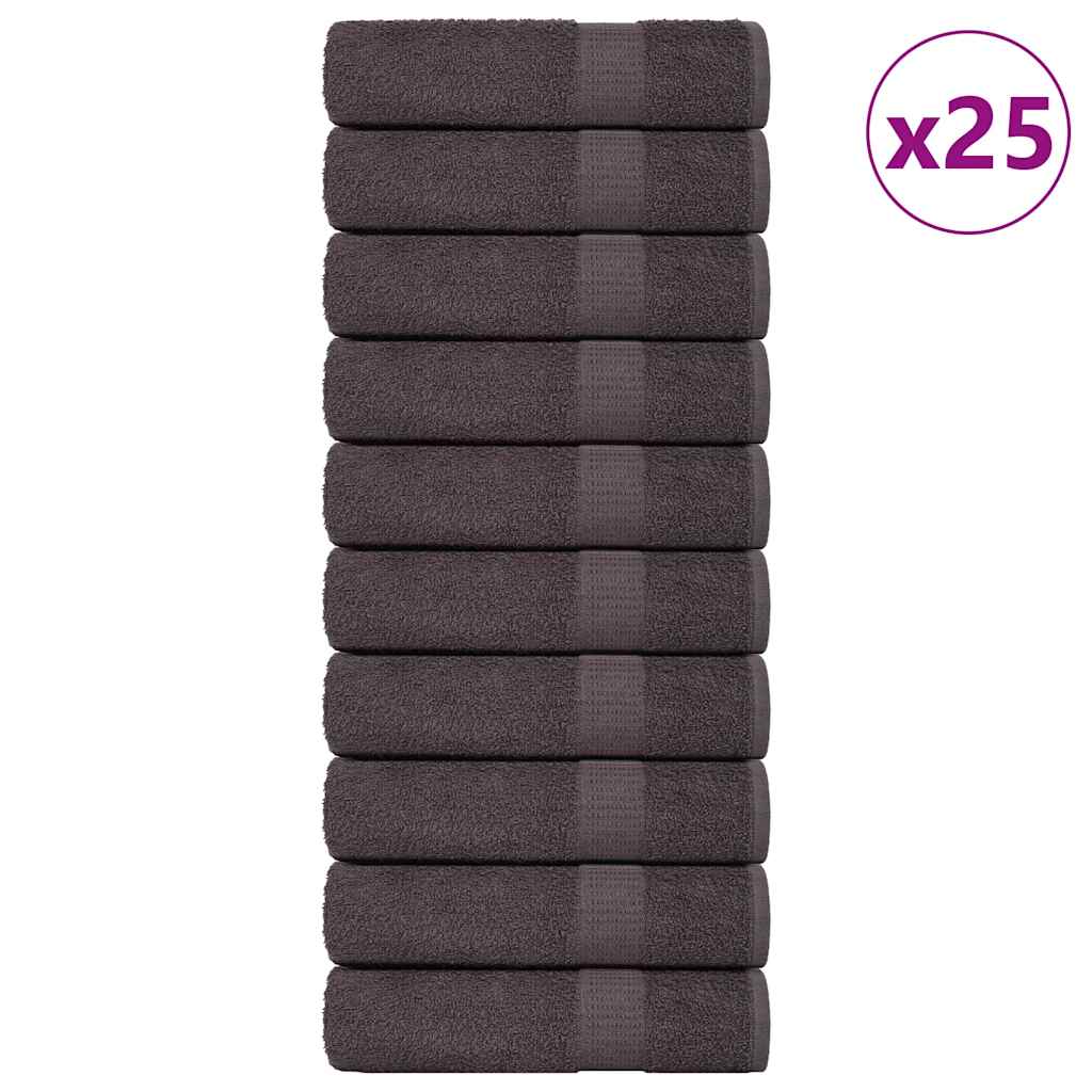 Vidaxl Badetücher 25 ST 100x150 cm 360 g m² 100% Baumwoll -Anthrazit