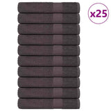 Vidaxl Sauna Handtücher 25 ST 80x200 cm 360 g m² 100% Baumwoll -Anthrazit - afbeelding 1