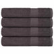 VIDAXL -Handtücher 4 ST 100x200 cm 360 g m² 100% Baumwoll -Anthrazitfarbe