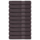 VIDAXL -Handtücher 10 ST 100x200 cm 360 g m² 100% Baumwoll -Anthrazitfarbe