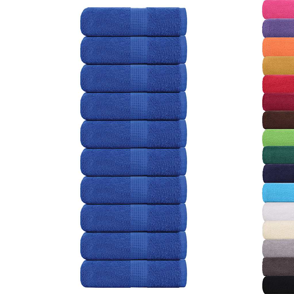 Vidaxl Seifenwisch 10 ST 30 x 30 cm 360 g m² 100% Baumwollblau