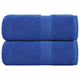 Vidaxl Gäste Wischtücher 2 PCs 30x50 cm 360 g m² 100% Baumwollblau