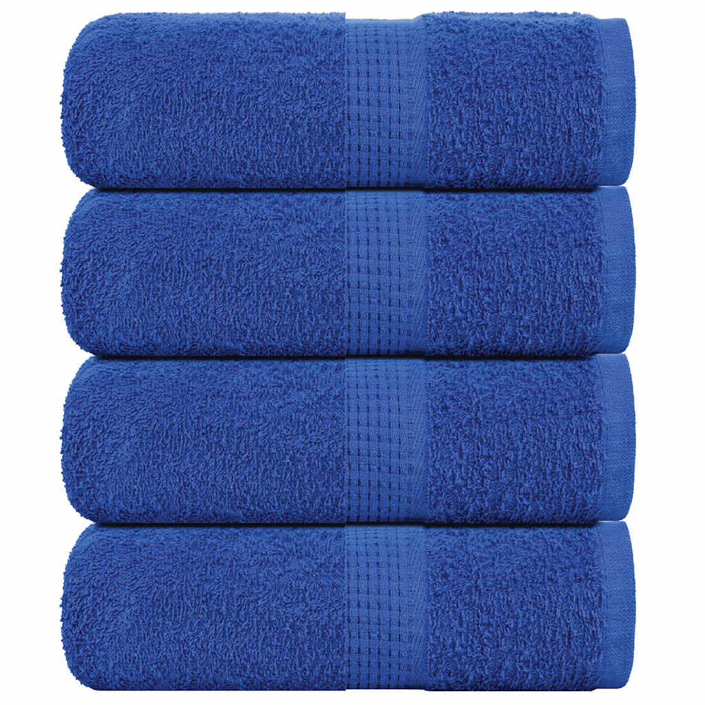 Vidaxl Gäste Tücher 4 ST 30x50 cm 360 g m² 100% Baumwollblau