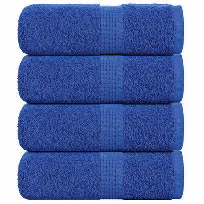 Vidaxl Gäste Tücher 4 ST 30x50 cm 360 g m² 100% Baumwollblau