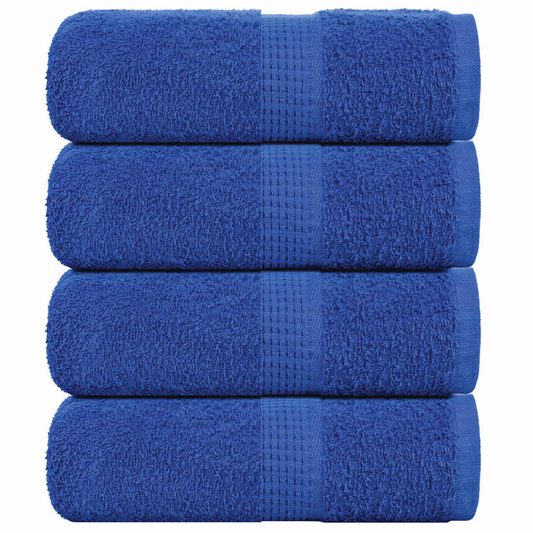 Vidaxl Gäste Tücher 4 ST 30x50 cm 360 g m² 100% Baumwollblau
