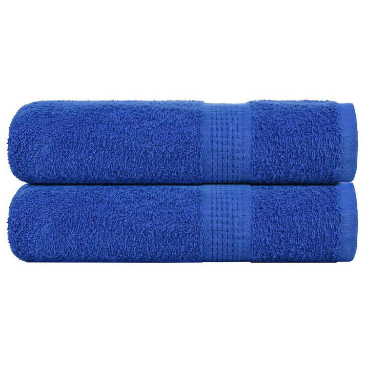 VIDAXL -Handtücher 2 ST 50x100 cm 360 g m² 100% Baumwollblau