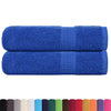 VIDAXL -Handtücher 2 ST 50x100 cm 360 g m² 100% Baumwollblau
