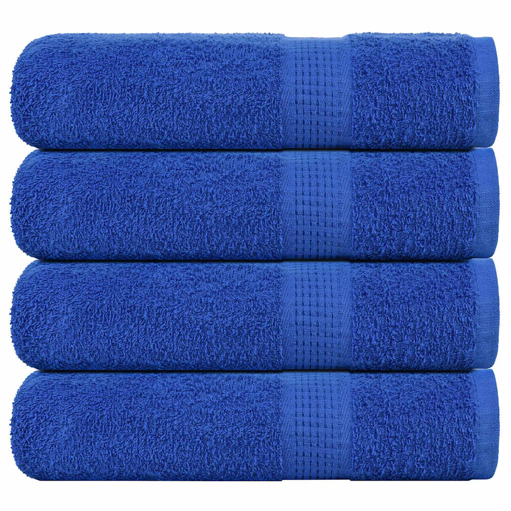 VIDAXL -Handtücher 4 ST 50x100 cm 360 g m² 100% Baumwollblau