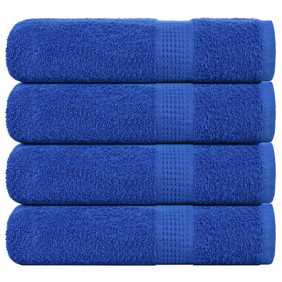 VIDAXL -Handtücher 4 ST 50x100 cm 360 g m² 100% Baumwollblau