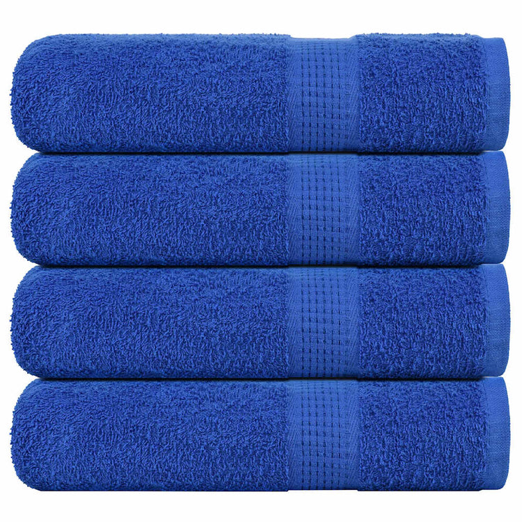 VIDAXL -Handtücher 4 ST 50x100 cm 360 g m² 100% Baumwollblau