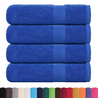 VIDAXL -Handtücher 4 ST 50x100 cm 360 g m² 100% Baumwollblau