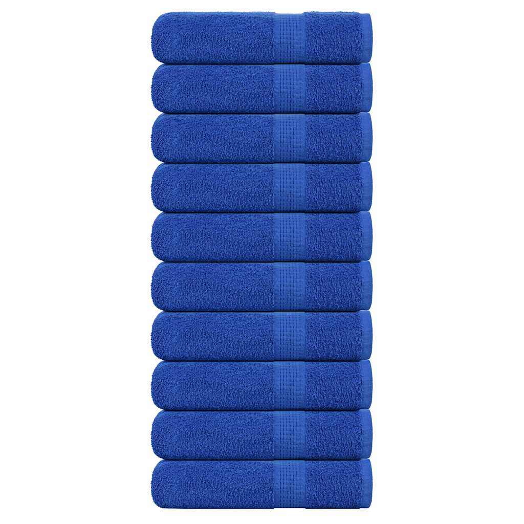 VIDAXL -Handtücher 10 ST 50x100 cm 360 g m² 100% Baumwollblau