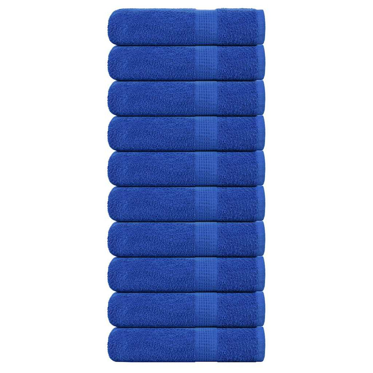 VIDAXL -Handtücher 10 ST 50x100 cm 360 g m² 100% Baumwollblau