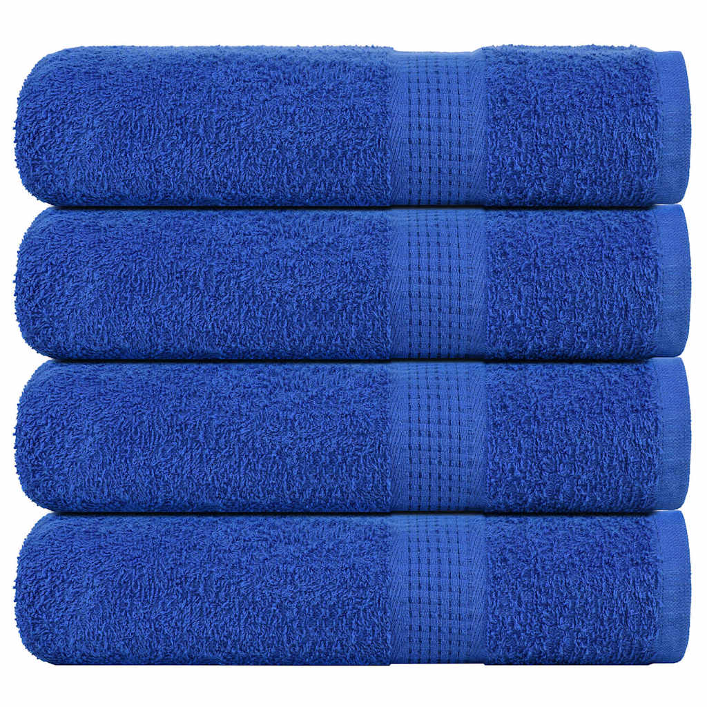 Vidaxl Duschtücher 4 ST 70x140 cm 360 g m² 100% Baumwollblau