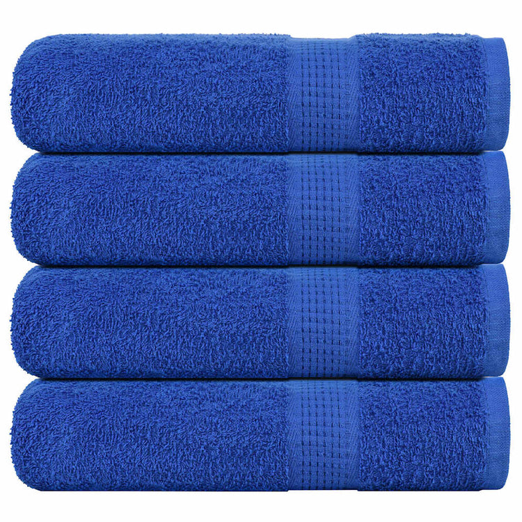 Vidaxl Duschtücher 4 ST 70x140 cm 360 g m² 100% Baumwollblau