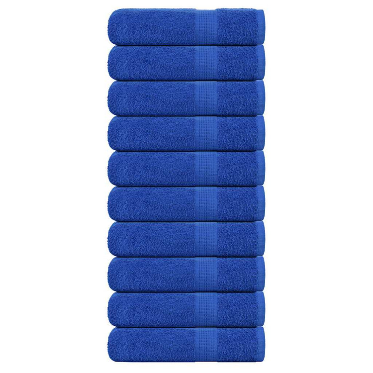VIDAXL Duschtücher 10 ST 70x140 cm 360 g m² 100% Baumwollblau