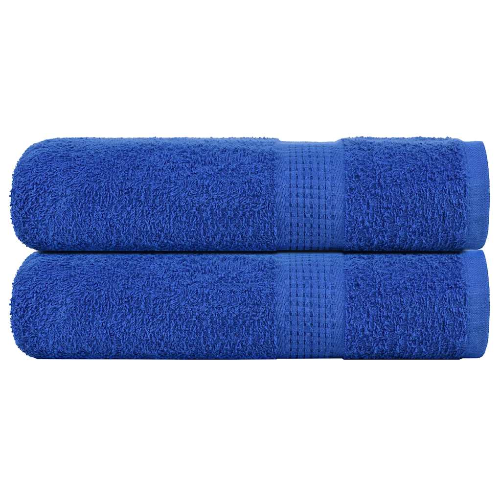 Vidaxl Badetücher 2 ST 100x150 cm 360 g m² 100% Baumwollblau