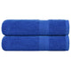 Vidaxl Badetücher 2 ST 100x150 cm 360 g m² 100% Baumwollblau