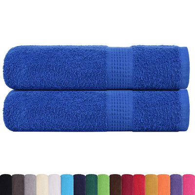 Vidaxl Badetücher 2 ST 100x150 cm 360 g m² 100% Baumwollblau