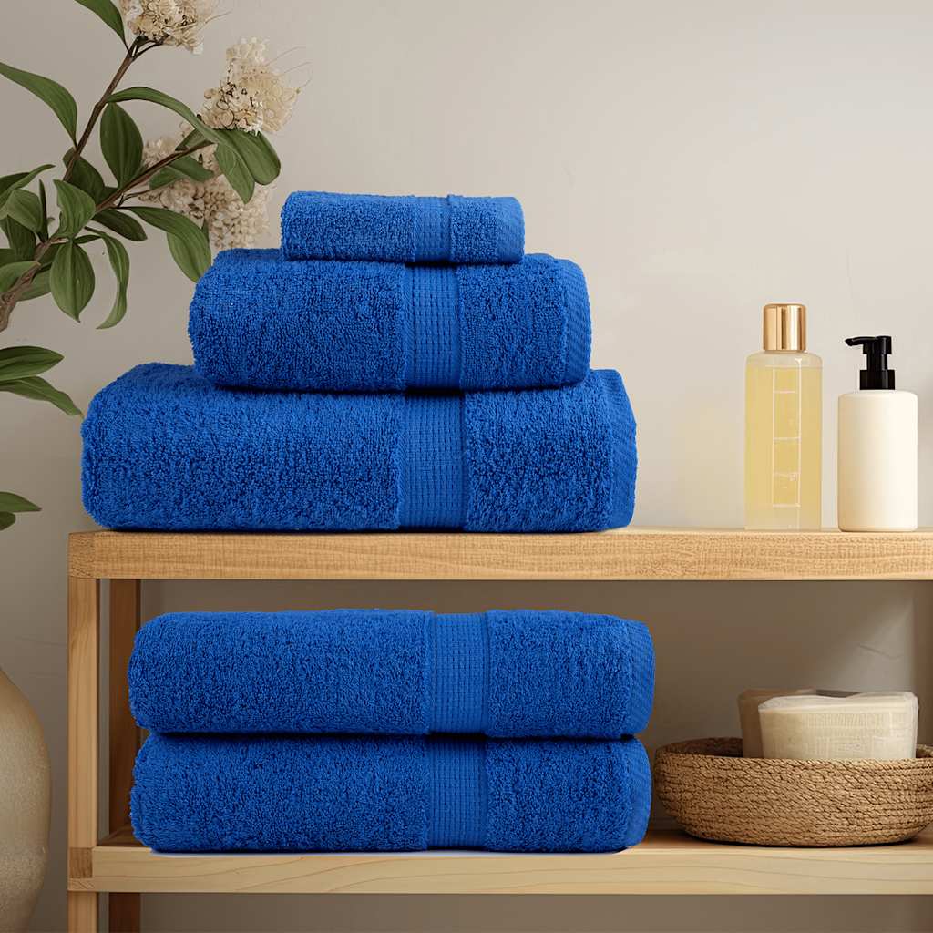 Vidaxl Badetücher 2 ST 100x150 cm 360 g m² 100% Baumwollblau