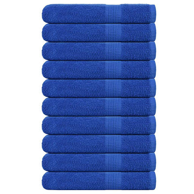 Vidaxl Sauna Handtücher 10 ST 80x200 cm 360 g m² 100% Baumwollblau