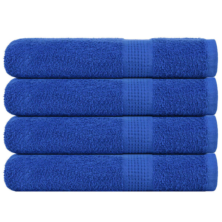 VIDAXL -Handtücher 4 ST 100x200 cm 360 g m² 100% Baumwollblau