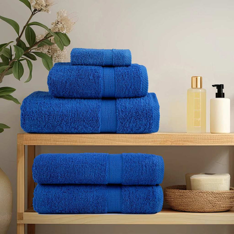 VIDAXL -Handtücher 4 ST 100x200 cm 360 g m² 100% Baumwollblau